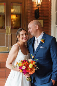 Bride with makeup by Monique Ryan