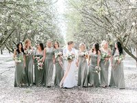 Emerald grace floral design wedding with Lauren Westra photography almond orchard bride and groom soft blush color palette central california weddings_2496