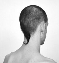 back of a mans head
