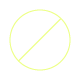 Neon yellow no code icon.