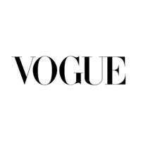 Vogue logo in black and white
