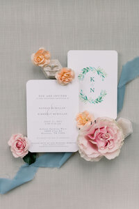 Bride and groom walk up memorial steps at their DC wedding