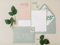 Sweet and colorful custom lettered envelopes by Lewes Lettering Co.