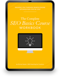 SEO course workbook by Christy Hunter