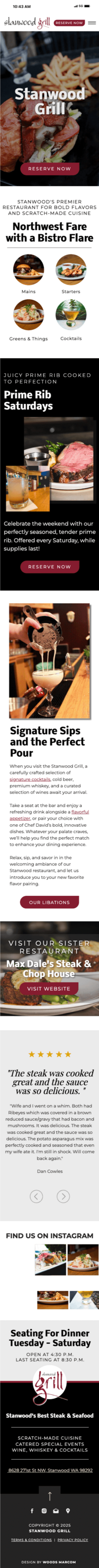 Search Optimized Website Design for local restaurant, Conway's Pub & Eatery