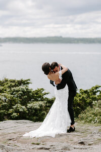 First look portraits at Castle Hill Inn, Newport, RI, Newport wedding photographer