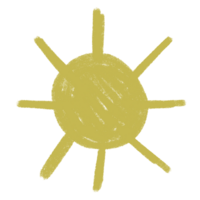 Hand-drawn yellow sun illustration on a light background, part of Nicole Neira Photography’s joyful brand identity. Perfectly capturing the warmth and brightness of her Connecticut-based family, maternity, and newborn photography sessions.
