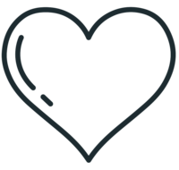 Outline icon of a heart, symbolizing a genuine passion for supporting health and wellness businesses.