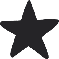 Charcoal illustration of star