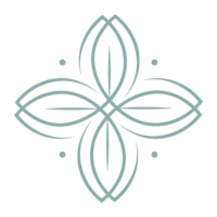 Geometric Floral Icon