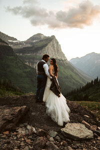 bride and groom media logan pass montana