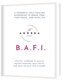 The Andrea Method,Be Grateful. Accept. Forgive. Inner Child.
The B.A.F.I. process is a gentle yet powerful way to move beyond what still hurts or holds you back.
It guides you to face what truly bothers you — not by avoiding or suppressing it, but by integrating it through gratitude, acceptance, forgiveness, and reconnection with your inner child.
A simple, profound path to emotional freedom and peace.