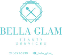 Bella Glam Logo - Teal See through