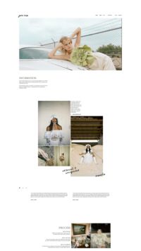 Jane Iris showit website template mockup