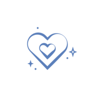 blue heart icon