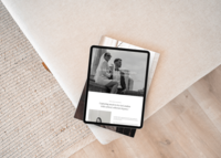 Custom website design for photographer