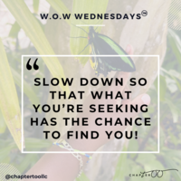 Graphic of week 36 of Chapter tOO's W.O.W Wednesdays  series from LinkedIn