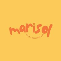 Logo for Marisol Juice & Wellness Bar in San Pancho, representing a vibrant health and wellness brand offering fresh juices, smoothies, and nutritious food in a serene setting.