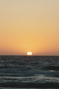 Ocean sunset from beachside
