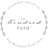 The Kindred Path featuring artist badge for a family photographer in Dallas