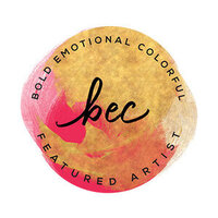 featured artist badge, bold emotional and colorful