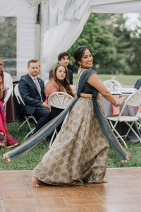 Woman In Lehenga Dancing, Event Organized by La Rue Events