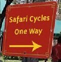 Safari-cycles-one-way-sign