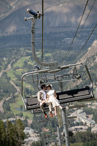 bride on a colorado mountain