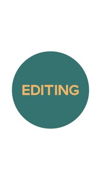 Highlight cover for Instagram that says Editing.