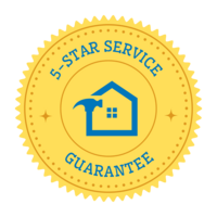 5-Star Service Guarantee badge for Nate’s Handyman Co., trusted handyman and electrical repair services in Greenville, SC.