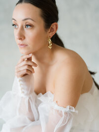 bridal portrait by Indiana wedding photographer