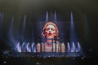 Giant Electronic Screen with Kylie Minogue's face