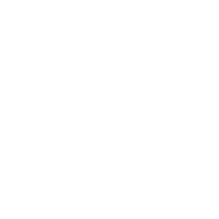 Stylized white monogram with the letters “K” and “R” overlapping on a black background.