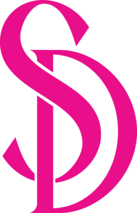 Custom illustration of badge for Sassy Diva in pink