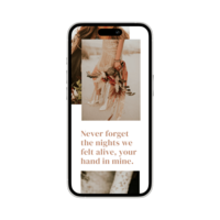 Mobile view of the Bailey Showit template for photographers with a soft, editorial aesthetic