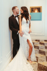 Modern Bride and Groom Pittsburgh Wedding