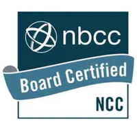 Logo with initials "nbcc - board certified"