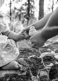 Family session during a documentary-style session in the PNW, captured by Kamryn J Photography.