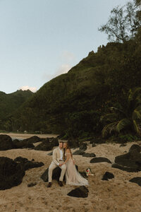Tunnels Beach Kauai Elopement-73
