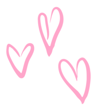 We Do Events brand element pink hearts