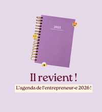l'agenda de l'entrepreneure : il revient 