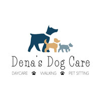 dogs walking dog care logo