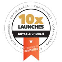 Copy of krystle 10x Launches Badge