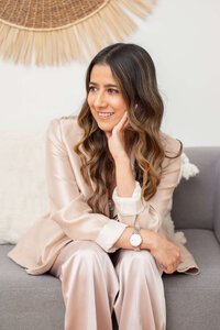 Creative brand designer at Praia Studio working in an editorial studio space