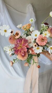 Flower bouquet with white background