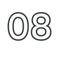 number 08