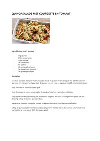 Quinoasalade met courgette en tomaat