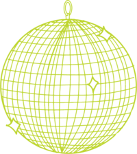 disco ball illustration