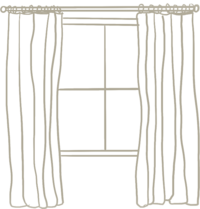 DLT Interiors offers custom window treatments as part of their all-inclusive, turn-key interior design services.