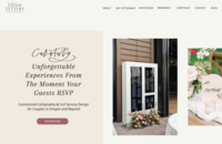 Screenshot of a photographer's website by Bloem Creations, representing an example of a custom web design package. 